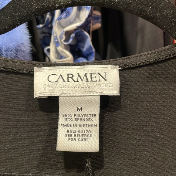 Black Carmen blouse size M - Picture 2 of 3